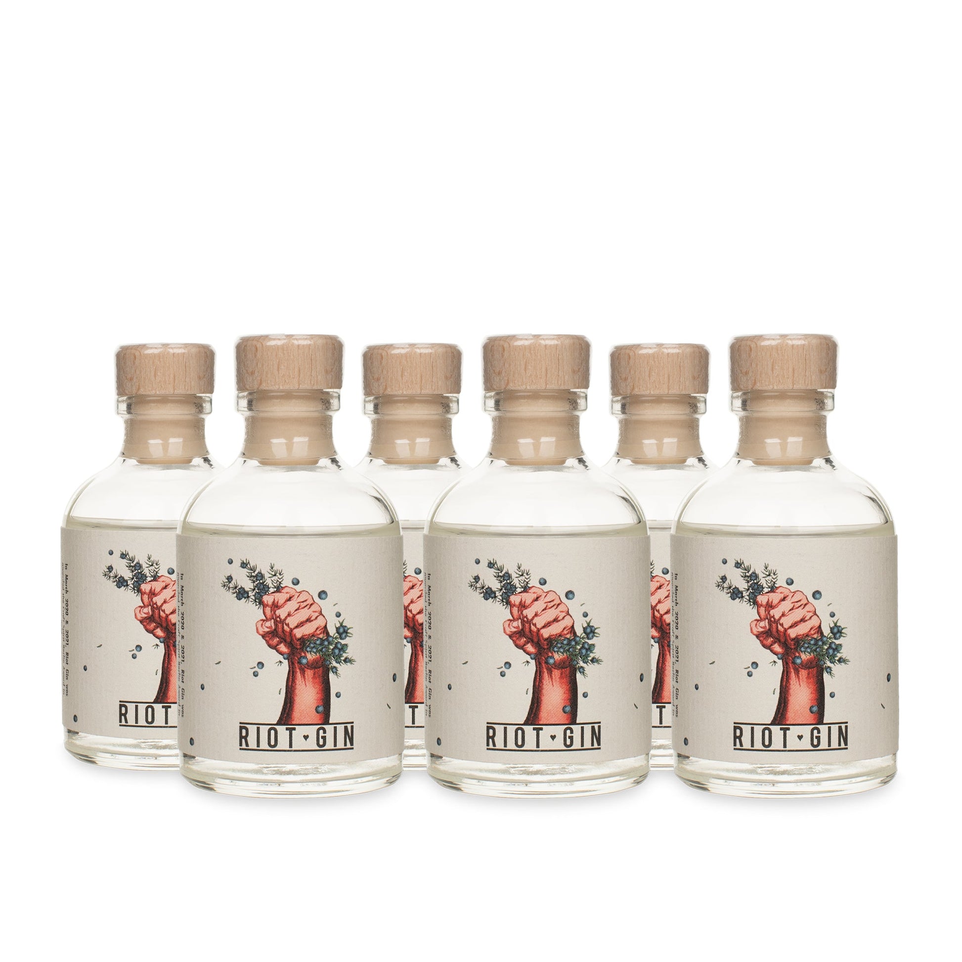 Riot Gin Mini | 50 % Vol. (0.05l) x 6 - Riot Gin